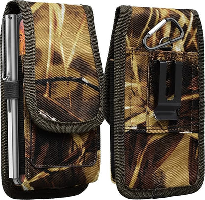 Njjex Phone Holster for Samsung Galaxy Note 20 Ultra Note 10 9 8 S25 Ultra S24 S23 S22 S21+ S20 S10 A14 A15 A16 A36 A35 5G Moto G 5G G Stylus 2025 Nylon Cell Phone Belt Clip Holder Pouch Carrying Case