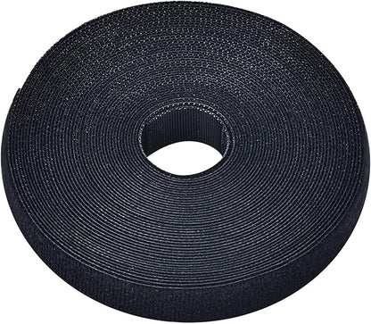 Pasow fastening tape Cable Tie Double Side Nylon Power Wire Management 3/4Inch 1 Roll Hook (10 Yards, Style 2)