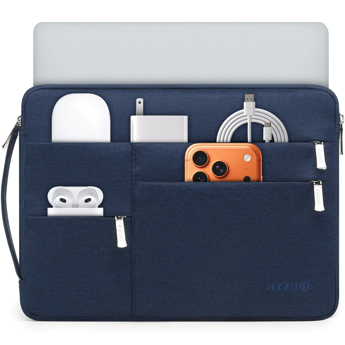 HYZUO 13.3-14 Inch Laptop Case Sleeve Bag for MacBook Pro 14 M5, Light Gray