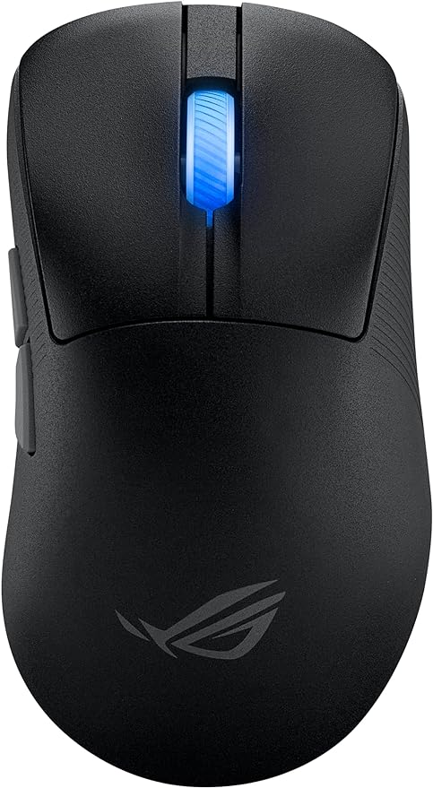ASUS ROG Keris II Ace Wireless Gaming Mouse – Right-Handed Ergonomic, 54g, Tri-Mode Connectivity, 42K DPI, up to 107Hr Battery, PC/Mac Support - Black