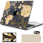 Mektron for 2026 MacBook Air 13-inch M5 Laptop Case A3449 with 13.6-inch Liquid Retina Display Fits 2025 A3240 M4 2024 A3113 M3 2023 A2681 M2 Printed Shell for MacBook Air 13.6", Peony Flowers C186
