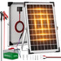 Voltset 20W 12V Solar Panel Battery Charger Trickle Maintainer Kit