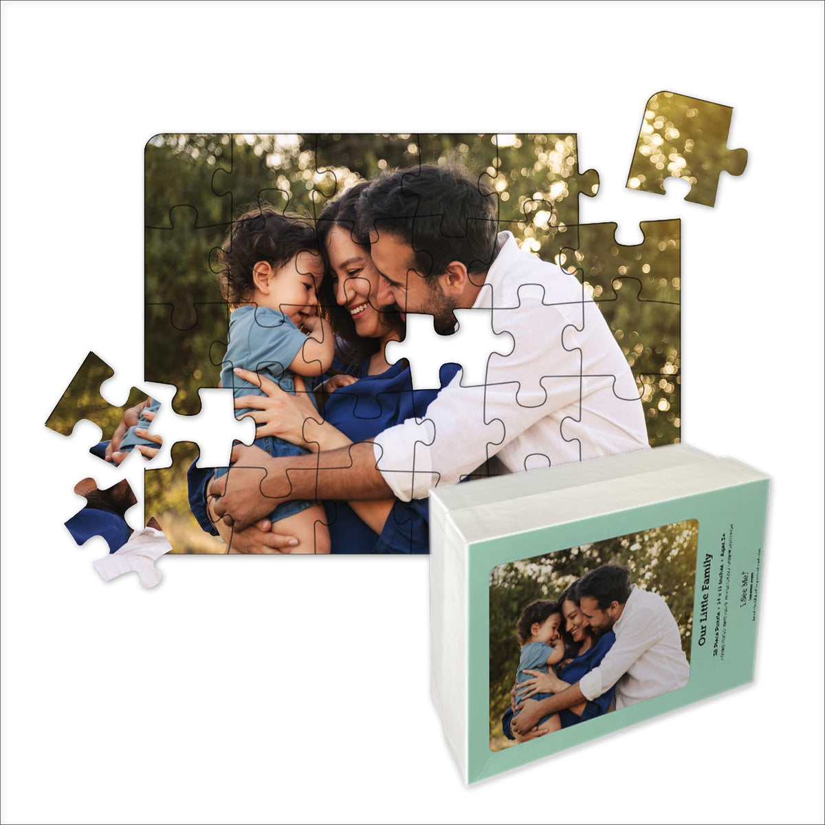 Photo Puzzle, Pet, Wedding, Family Reunion Puzzle | 500 Piece, Custom Jigsaw Puzzle for Adults (Horizontal/Landscape) | 20" x 16" | I See Me!