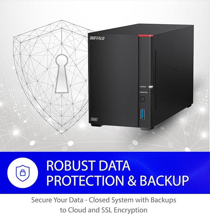 BUFFALO LinkStation SoHo 720 2-Bay Professional Office NAS 4TB (2x2TB) with Hard Drives Included