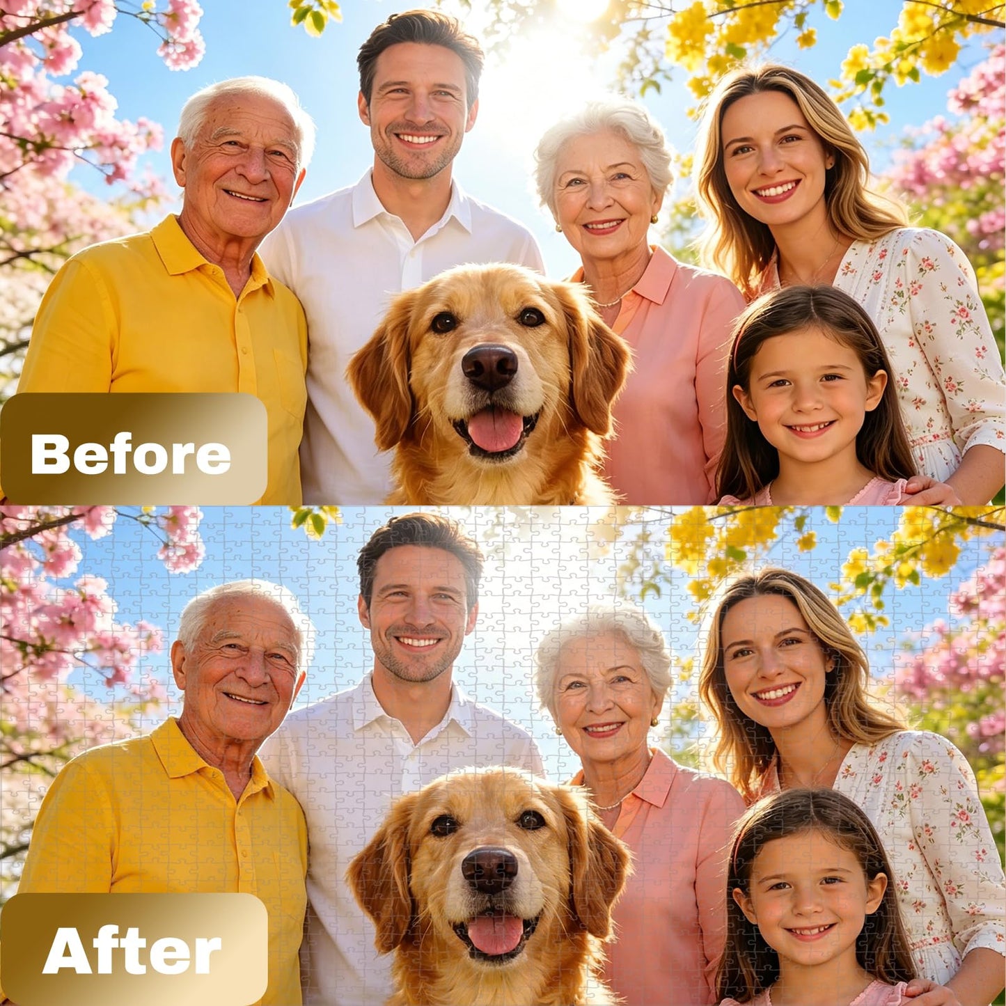 EGUEGU Custom Puzzle, Personalized Jigsaw Wood Puzzle with Photo for Adult