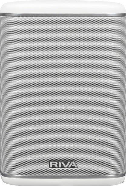 RIVA Upgraded Arena Wi-Fi Bluetooth Hi-Fi Speaker, 6 Drivers, 50W, Multiroom Music System, Supports Airplay 2, Chromecast, Spotify, Tidal and More Streaming (White)