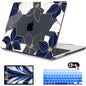 Mektron for 2026 MacBook Air 13-inch M5 Laptop Case A3449 with 13.6-inch Liquid Retina Display Fits 2025 A3240 M4 2024 A3113 M3 2023 A2681 M2 Printed Hard Shell for MacBook Air 13.6", Gold line Lily