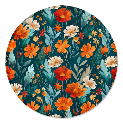 ITNRSIIET Round Mouse Pad with Stitched Edge Premium-Textured Waterproof Non-Slip Rubber Base Desktop Protection Mat Diameter 8.7 inches, Rose Gold Marbling