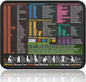 Mouse Pad for Windows Shortcuts – Small Window Cheat Sheet Desk Pad – 11.8"x9.8" Portable Computer Mousepad – Gaming, Office, Waterproof, Non-Slip, Stitched Edges