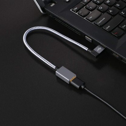 CableCreation Short USB 3.0 Extension Cable 1FT, Left Angle Extender Cord