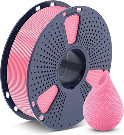 SUNLU 3D Printer Filament PETG Filament 1.75mm, Less Stringing Good Layer Adhesion High Toughness, PETG Filament 1.75 ±0.02mm, 1kg Spool(2.2lbs), Pink
