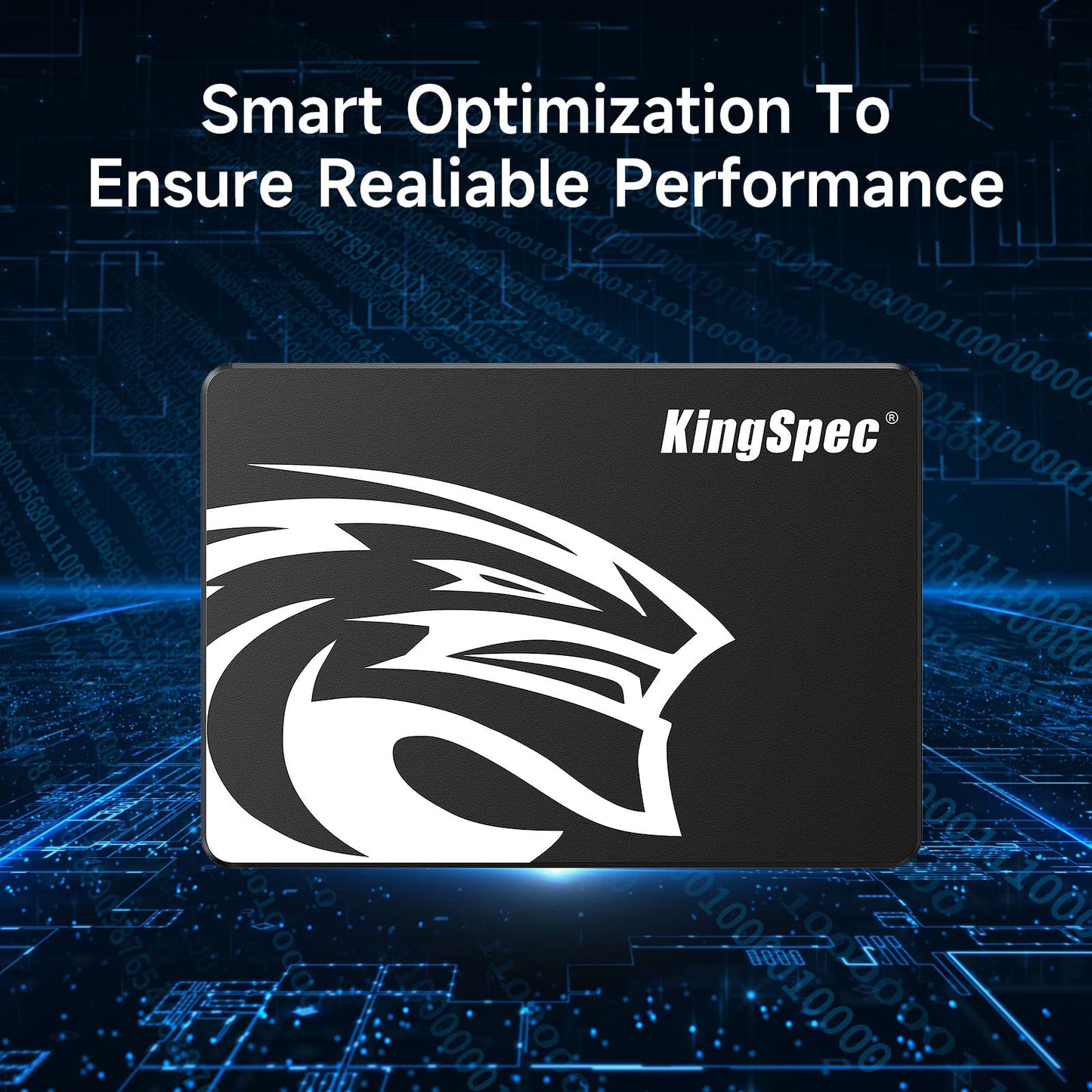 KingSpec 256GB SATA III SSD 6Gb/s, 2.5" SATA SSD with 3D NAND Flash, Internal Solid State Hard Drives, for Laptop and PC Desktop (R/W Speed up to 550/520 MB/s)