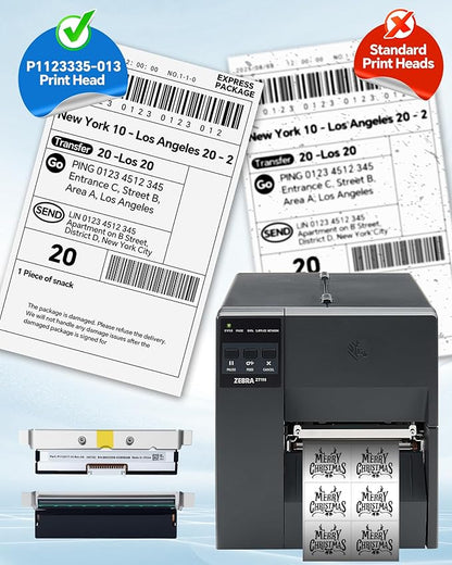 P1123335-013 Genuine Print Head for Zebra ZT111 ZT211 ZT231, New Printhead for Zebra Barcode Thermal Label Industrial Printer 300dpi OEM Replacement P112217-10