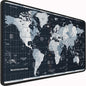 Large Gaming Mouse Pad with Stitched Edges, 31.5x15.7 in Extended Computer Keyboard Mouse Mat, Water Resist Non-Slip Mousepad Rubber Base Long XXL Desk Mousepad for Work & Gaming, Home, Map