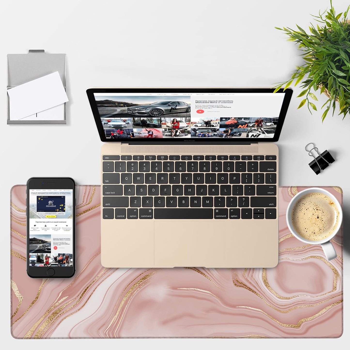 NITAHHHY Liquid Marble Gaming Mouse Pad 3mm Thick Stitched Edge Waterproof Non-Slip Large Computer Keyboard Mouse Mat,Suitable for Office Entertainment Decorative Desk Pad 35.4 x 15.7 Inches