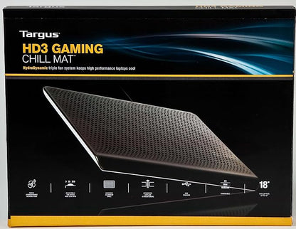 Targus Chill Mat HD3 Gaming for up to 18-Inch Laptop, Black (AWE57US)
