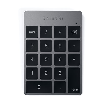 Satechi Slim Aluminum Bluetooth Keypad, 18-Key Number Pad, Space Gray