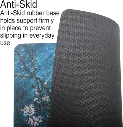 Mouse Pad, Gaming Mouse Pad, Non-Slip Rubber Base Mouse Mat with Designs for Laptop, Computer & Office, 9.5 x 7.9 x 0.12 inches (Van Gogh Flower)