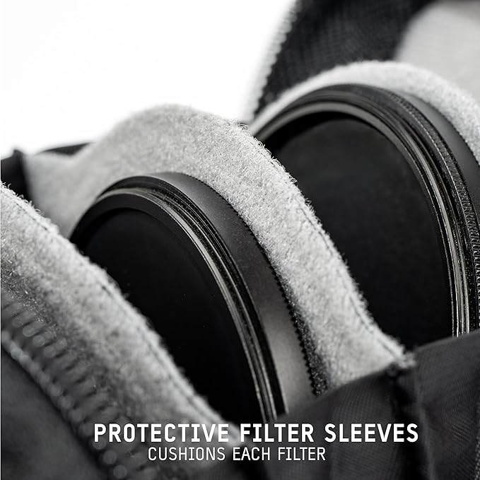 WANDRD Lens Filter Case - Store 4 Filters in Your Camera Backpack or Camera Case, Protect Photography Accessories from Scratches, Dust & Impact (Dallol Yellow)