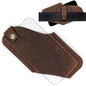TobbinGear Leather Cell Phone Holster with Belt Clip, Universal Phone Holster for Men Belt Holder, Leather Case for iPhone, Samsung Galaxy Phones, Dark Brown, Large