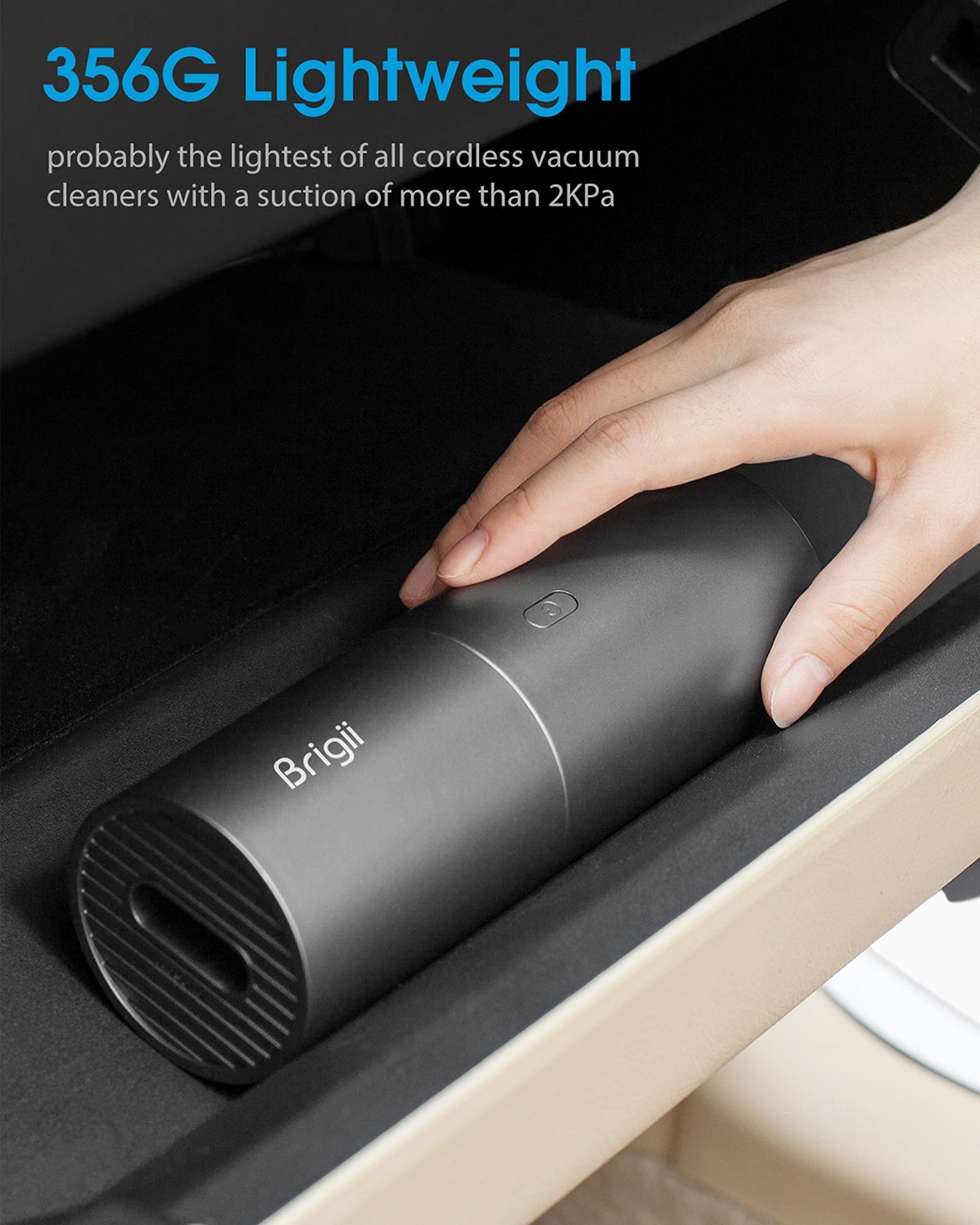 Brigii Mini Handheld Vacuum Cordless, 2 in 1 Car Vacuum Air Duster