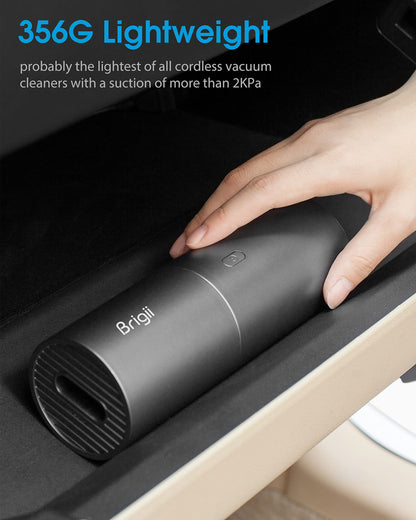 Brigii Mini Handheld Vacuum Cordless, 2 in 1 Car Vacuum Air Duster