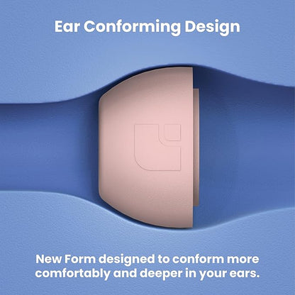 Foam Masters Ultra-Premium Memory Foam Ear Tips for AirPods Pro 1st & 2nd Gen | 3 Pairs | Black Magic Ver 6.0 | Secure | Comfort | Better Noise Cancel | Replacement Buds – Crystal Pink, Small