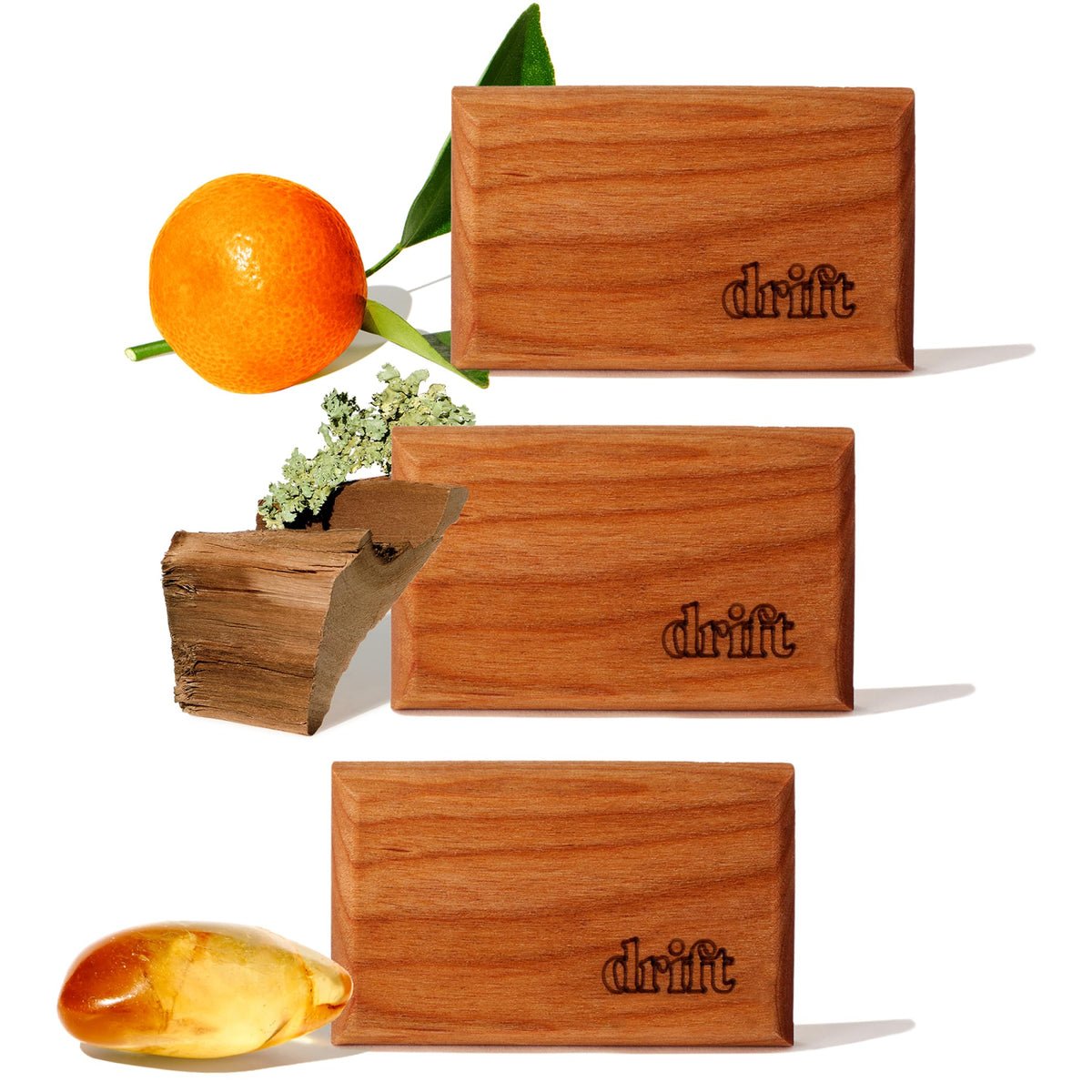 Drift Car Air Freshener - The Original Wood Air Freshener - Car Odor Eliminator - Long Lasting Scent - Essential Oils - Clean Ingredients - Cabana Scent 3 Pack Refill - NO CLIP INCLUDED