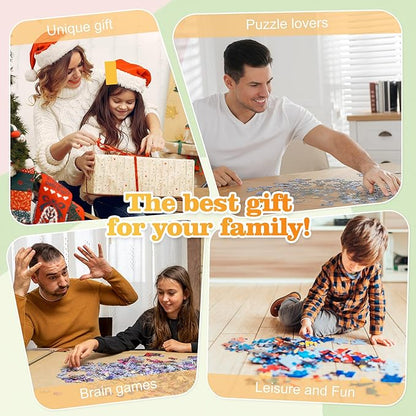 Easycosy Custom Photo Puzzles 1000/500/300 Pieces for Adults Families Personalized Picture Text Jigsaw Puzzle Gift for Holiday Birthday Anniversay(Horizontal/Vertical)