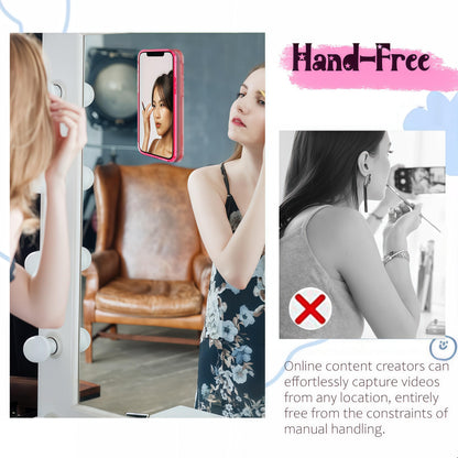 AZXYI Anteel Silicone Suction Phone Case Mount, Silicon Adhesive Suction Cup Phone Mount, Non Slip Sticky Phone Grip for Cellphone, Strong Grip Holder for Selfies and Videos (Baby Blue)