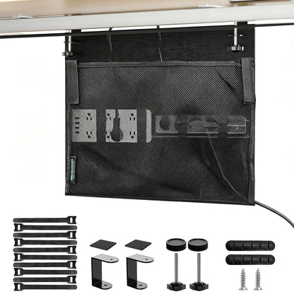 Under Desk Privacy Panel and Cable Management, 24" Felt Modesty Panel Kit