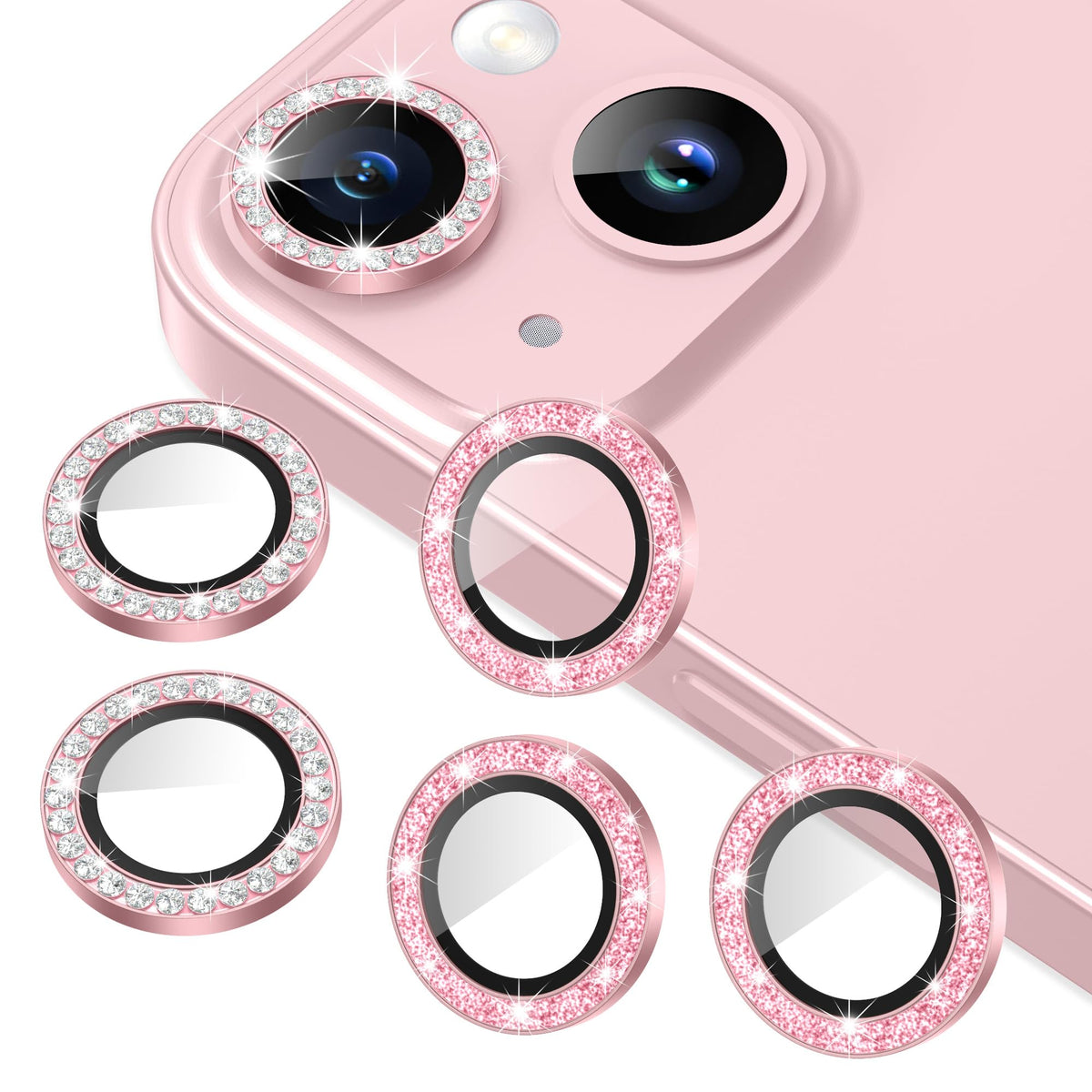AGVEE 3+3 6 Pack for iPhone 12 & Mini & Pro Camera Lens Protector Cover