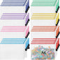Jetec 32 Pcs Mesh Zipper Bags Toy Storage Bikini Organizer Bag Bolsas Para Guardar Trajes De Baño Waterproof Zipper Reusable Pouch Puzzle Multipurpose for Storage Office(Cute Color,7.5 x 5 Inch)