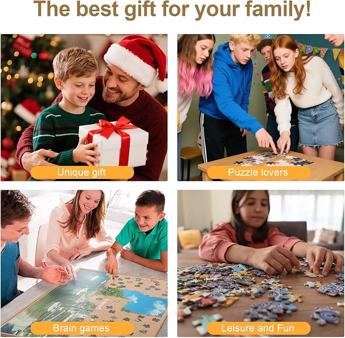 Personalized Photo Puzzle with Glossy Finish – Custom Jigsaw Puzzle 120/200/300/500/1000/1500 Pieces for Family, Couples, Pets, Birthdays, and Weddings (1000-Horizontal)