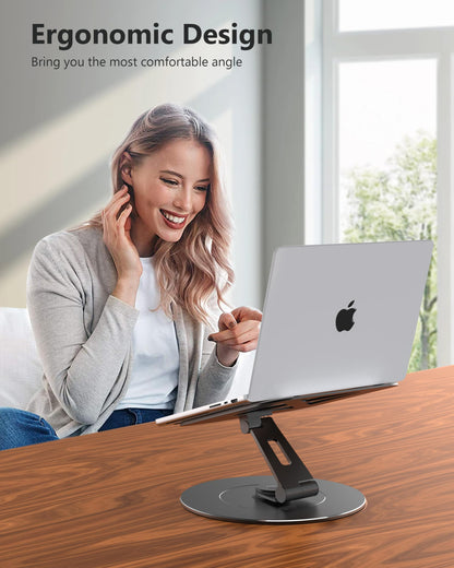 LOXP Ultra-Stable Laptop Stand for Desk with Larger Base
