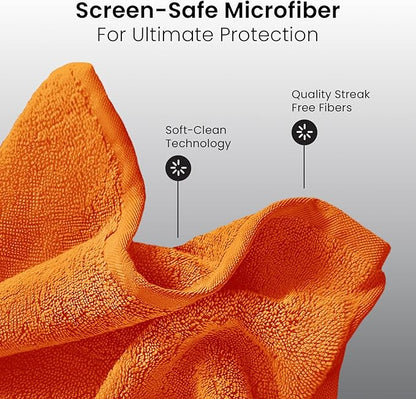 Screen Cleaner Spray - TV Screen Cleaner Spray and Microfiber Cloth kit, Computer Screen Cleaner & Car Screen Cleaner for TV, Monitor, Laptop, MacBook, iPad, iPhone and Electronic Devices - 2 Pack