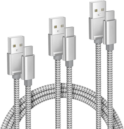 Elebase iPhone 16 15 Pro Max Charger Cord 1.5/3.3/6.6FT 3 Pack,USB to USB Type C Car Charging Cable,USBC Power Cable for New Apple iPad mini Air,Airpods 4,Samsung Galaxy S25 S24 S23 Plus Ultra,Z Flip