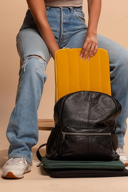 ANECDOTE Laptop Case 15-16 Inch – A Perfect Laptop Sleeve - Compatible with MacBook Air/Pro 15 inch M3 M2 M1 Chip Pro Max 2023-2021 – Fits Well, Made of 100% Nylon with Aesthetic Design (Marigold)