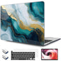 TWOLSKOO Compatible with MacBook Pro 13 inch Case 2023-2016 A2338 M2/M1 A2251 A2289 A2159 A1989 A1706, Plastic Hard Shell Cover & Keyboard Skin & Screen Protector, Colorful Hydrangea