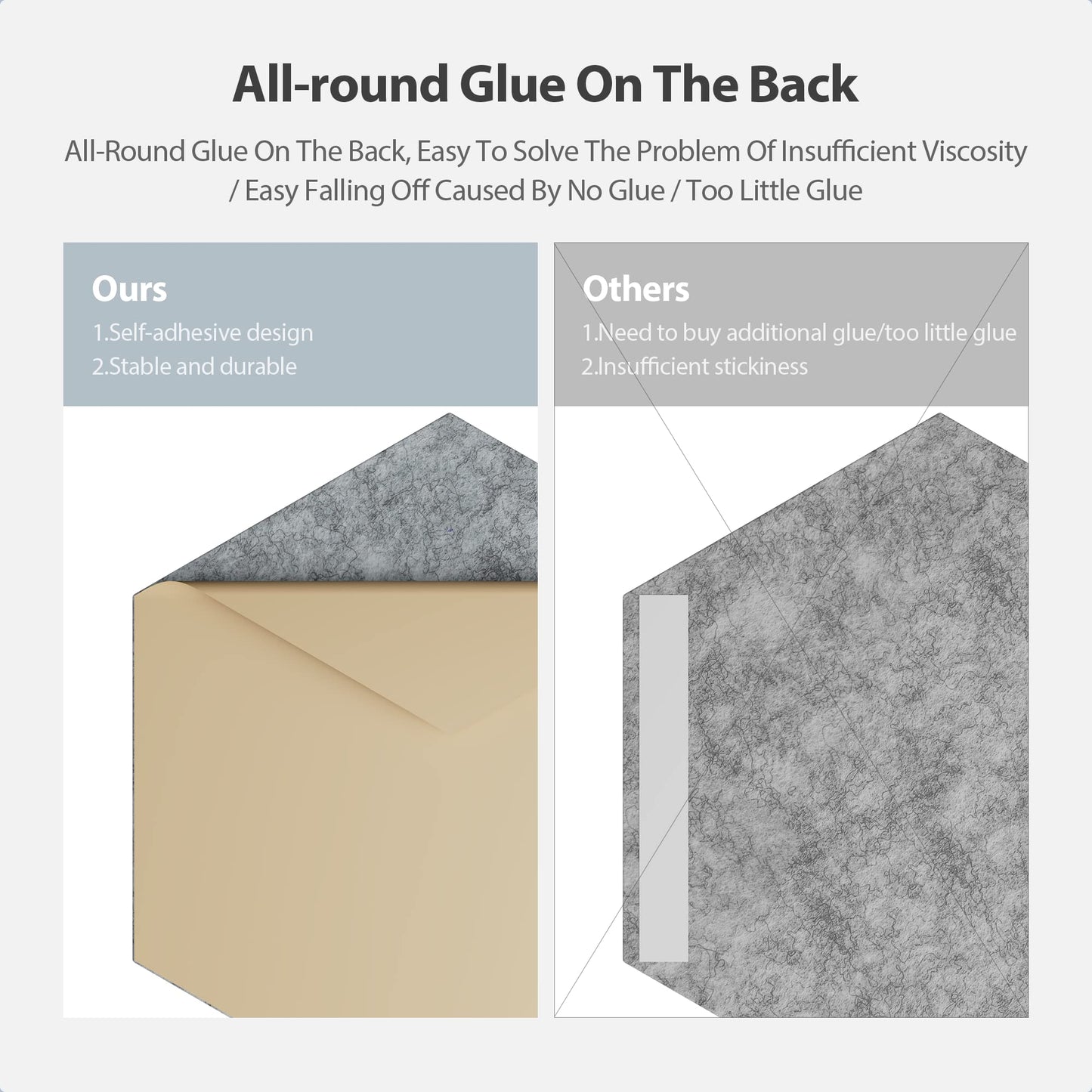 Amantech 12 Pack Acoustic Panels Self Adhesive Sound Proof Foam,High Density Sound Acoustic Foam Panel,12X10.23X0.4 Inch Hexagon Wall Panels in Home,Office,Reccording Room,Studio(Silver Gray)