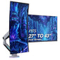 AVLT Single 27”-45” RGB Gaming Monitor Arm Desk Mount - Dark Gray