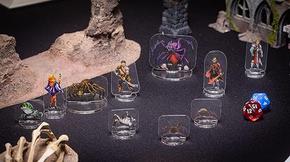 Arcknight Dungeons and Dragons Starter Set - 167 Flat Plastic DND Miniatures Ready-to-Use, Full Color, Double-Sided Art - Perfect D&D Gifts for DND 5e, Pathfinder, Heroquest & RPG's (DM Starter Set)