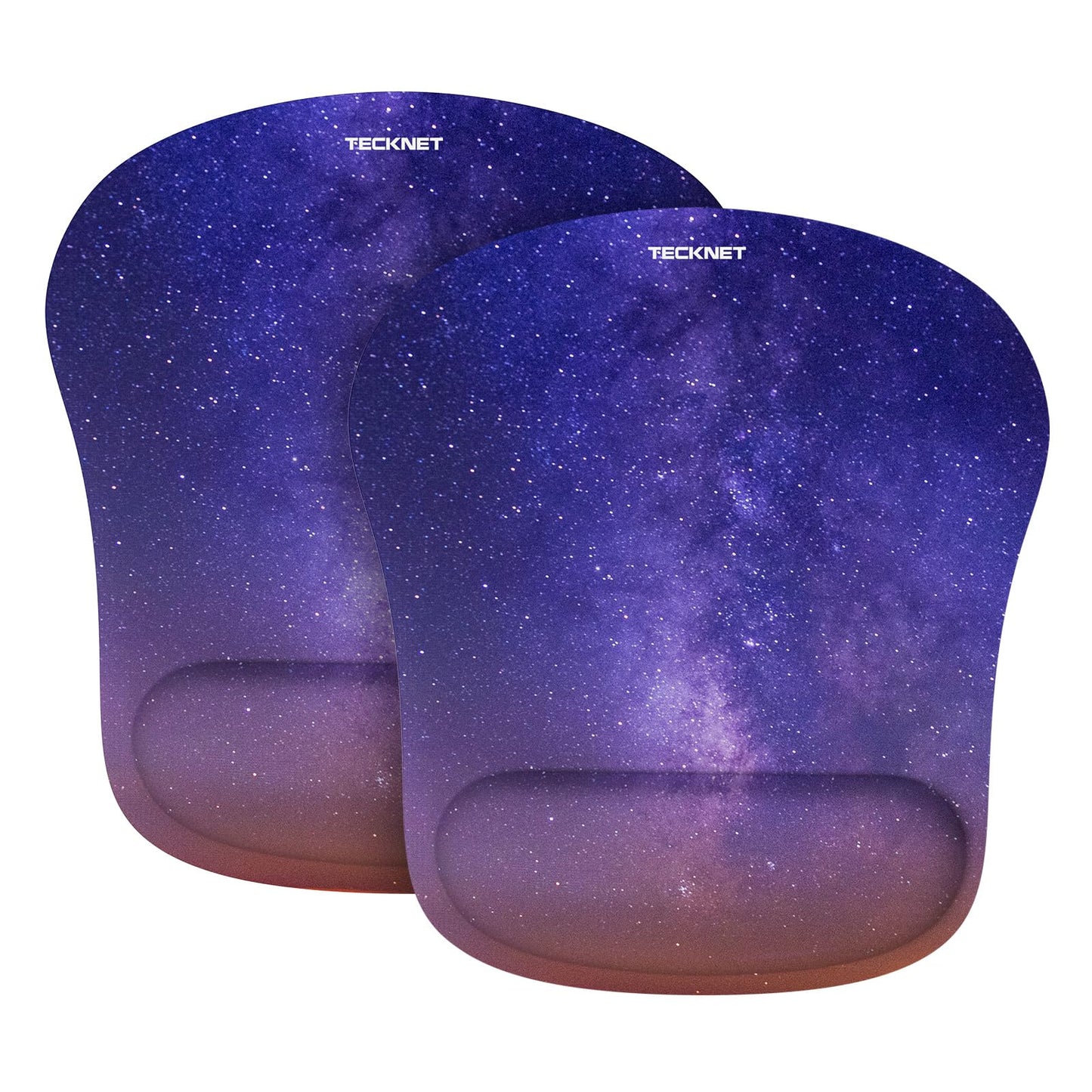 TECKNET 2 Pack Gaming Ergonomic Mouse Pad with Wrist Support