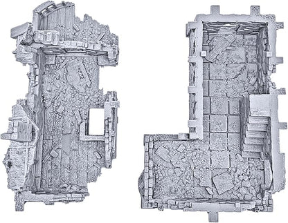 Ruined Port Merchant by Printable Scenery, 3D Printed Tabletop RPG Scenery and Wargame Terrain 28mm Miniatures