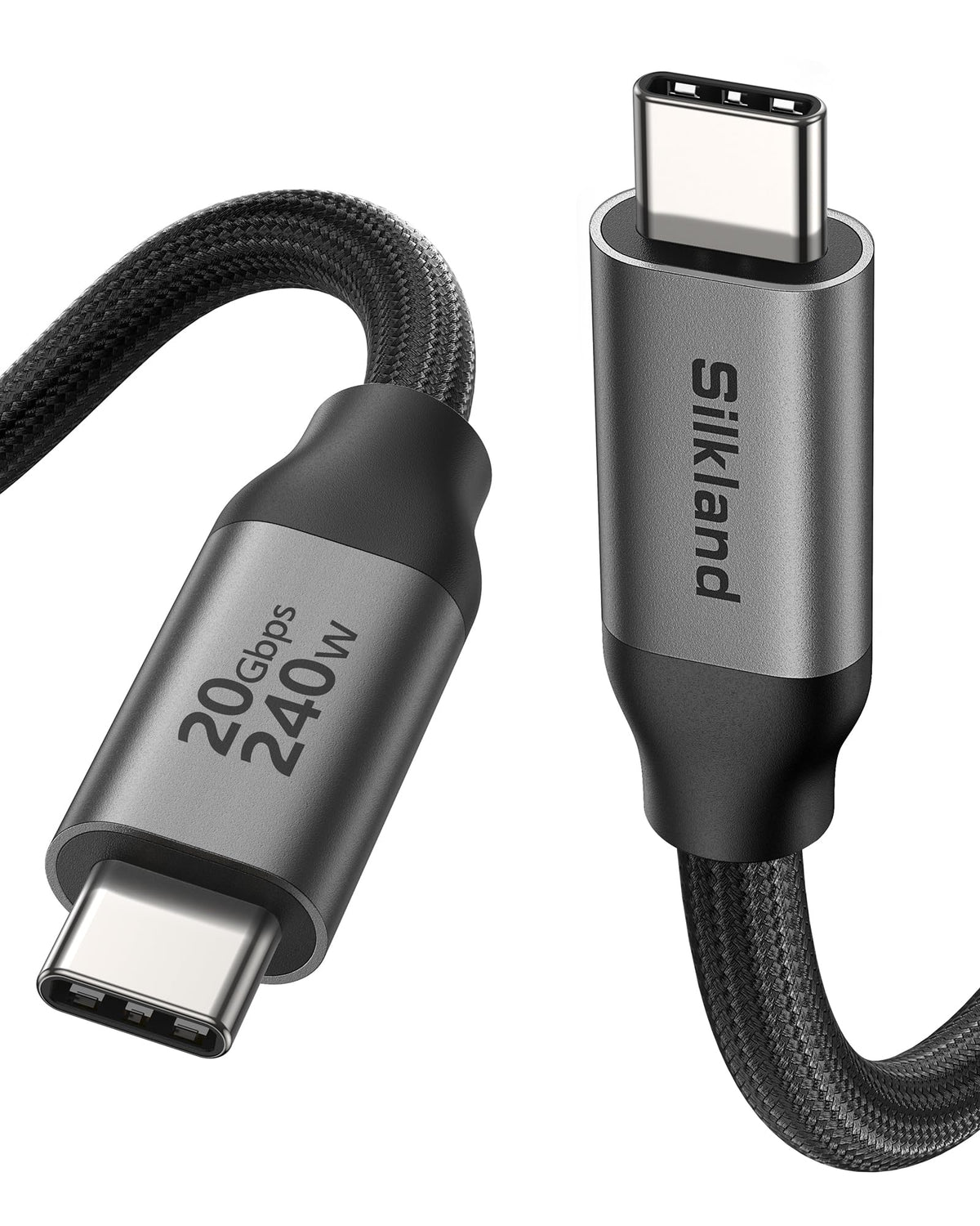 Silkland 40Gbps USB 4 for Thunderbolt 4 Cable 10FT, 8K/Dual 4K, 240W PD3.1