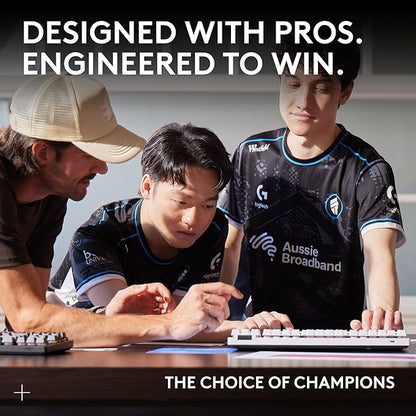 Logitech G PRO X SUPERLIGHT 2 Wireless Gaming Mouse, 60g Pro-Grade with 5 Programmable Buttons, 44k DPI Sensor, 8kHz Report Rate, USB-C Charging for PC/Mac - White