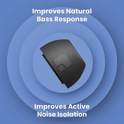 Foam Masters Ultra-Premium Memory Foam Ear Tips for AirPods Pro 1st & 2nd Gen | 3 Pairs | Black Magic Ver 6.0 | Secure | Comfort | Better Noise Cancel | Replacement Buds – Black, Large