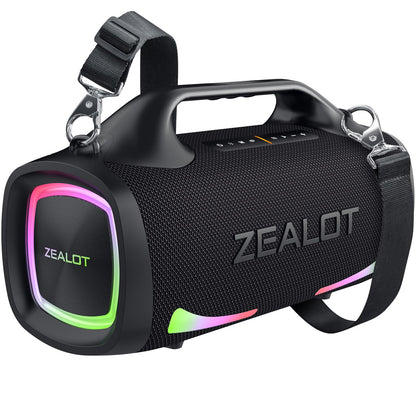 ZEALOT Bluetooth Speaker, 120W Booming Sound Speakers Wireless, Dual Pairing, XBass, 24000mAh, EQ,Fast Charge, Portable Outdoor Waterproof Speaker for Camping,Pool, Beach, and Party