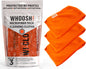 WHOOSH! Microfiber Glasses & Screen Cleaning Cloth, 3 Pack, 14x14, Orange