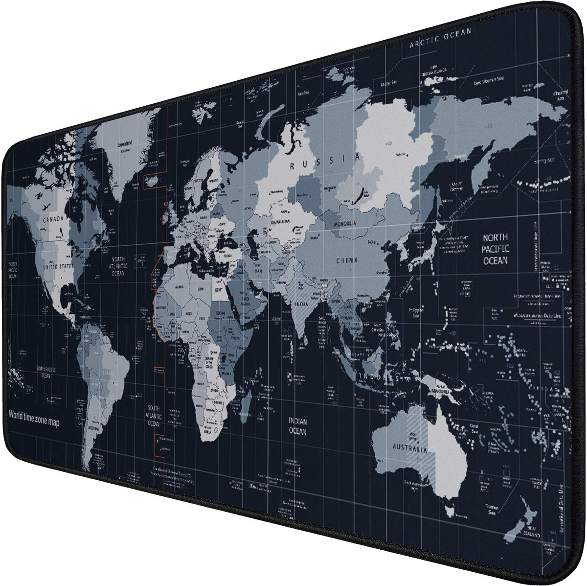 Large Mouse Pad with Stitched Edges, Durable Non-Slip Natural Rubber Base